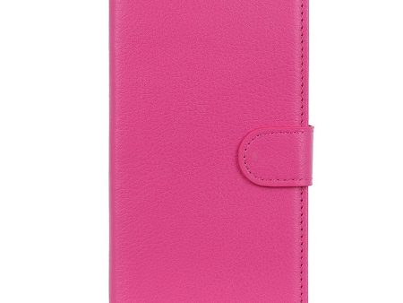 iPhone 15 Plus Litchi Læder Cover m. Pung - Lyserød Online