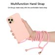 iPhone 15 Pro Fleksibelt Plastik Cover m. Snor   Strop - Pink Discount