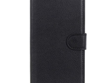 iPhone 15 Plus Litchi Læder Cover m. Pung - Sort Online Hot Sale