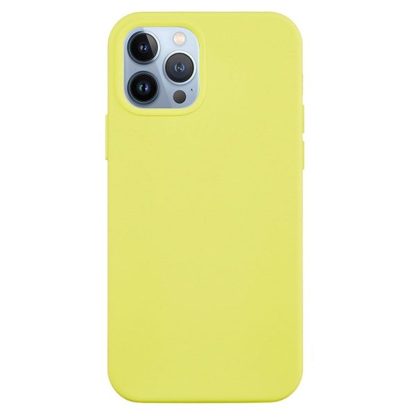 iPhone 15 Pro Liquid Silikone Cover - Gul Supply