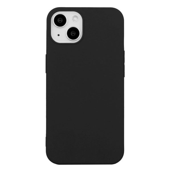 iPhone 15 Plus Mat Fleksibel Plastik Cover - Sort Fashion