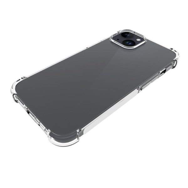 iPhone 15 Plus Shock-Proof Fleksibel Plastik Cover - Gennemsigtig For Cheap