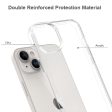 iPhone 15 Plus Hybrid Plastik Cover - Gennemsigtig For Cheap