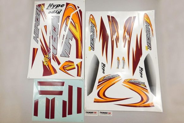 TechOne Thunder Decal Sheet - Orange For Discount