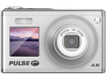 PULSE 10X Optical Zoom Compact Camera - Silver For Sale