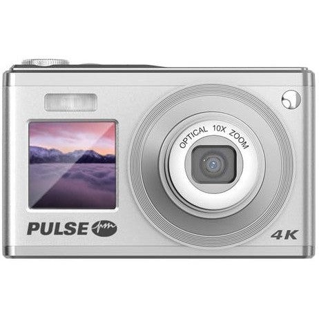 PULSE 10X Optical Zoom Compact Camera - Silver For Sale