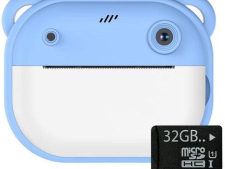 PULSE Instant Thermal Print Digital Camera - Blue For Cheap