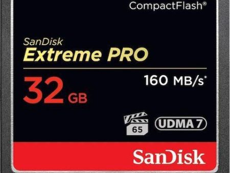 Sandisk Extreme Pro Compact Flash 32Gb Up To 160Mb S Cf Card Udma 7 Vpg-65 Discount