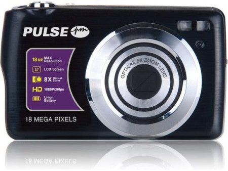 PULSE 8X Optical Zoom Compact Camera - Black - Out of Stock - Backorder Now Online now