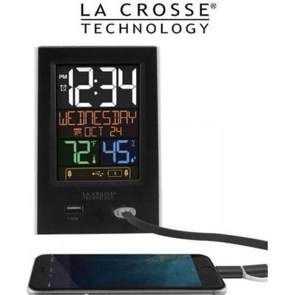 La Crosse Alarm Clock 2 USB Charging Station Discount