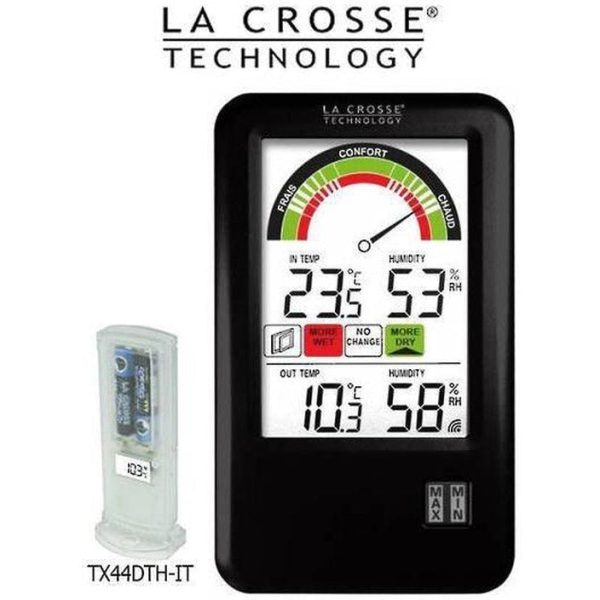 La Crosse Station with Humidity Comfort Level on Sale