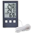 La Crosse Indoor Digital Temperature and Humidity Station with Temp Probe Weather Station Online now