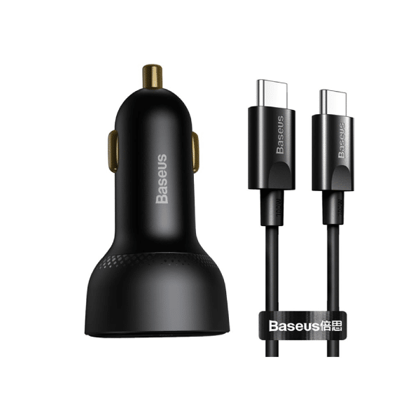 Baseus 100W Type-C & USB Quick Car Charger + Cable Cheap