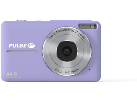 PULSE 16X Digital Zoom Compact Camera - Purple - Includes 32gb Memory Card - Out of Stock - Backorder Now Fashion