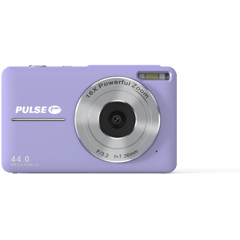 PULSE 16X Digital Zoom Compact Camera - Purple - Includes 32gb Memory Card - Out of Stock - Backorder Now Fashion