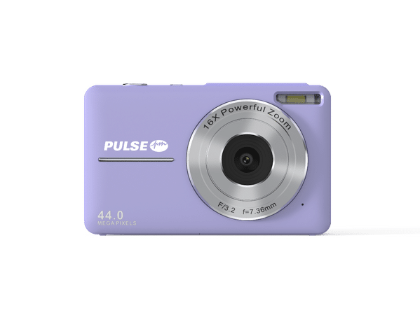 PULSE 16X Digital Zoom Compact Camera - Purple - Includes 32gb Memory Card - Out of Stock - Backorder Now Fashion