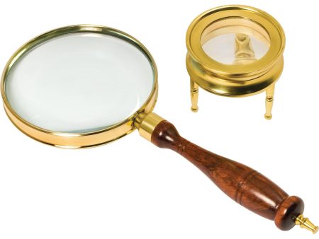 Barska Brass Glass Magnifier set For Sale