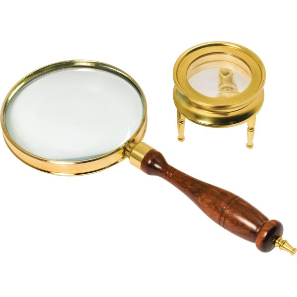 Barska Brass Glass Magnifier set For Sale