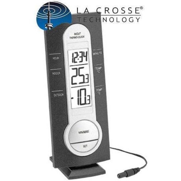 La Crosse Thermometer and Clock Station Online Hot Sale