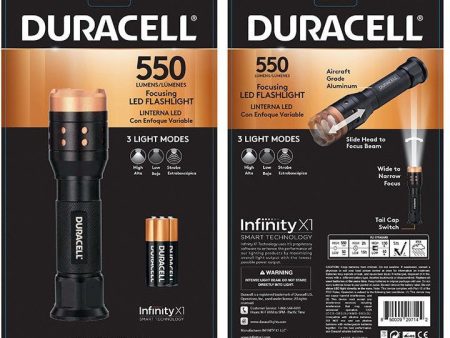 Duracell 550 Lumen Aluminum Focusing LED Torch Discount