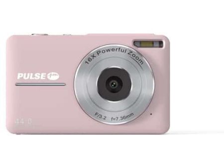 PULSE 16X Digital Zoom Compact Camera - Pink - Includes 32gb Memory Card Cheap