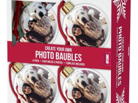 SHOT2GO Photo Baubles - 4PK (gold) Hot on Sale