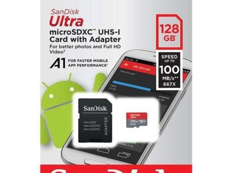 Ultra Micro Sdxc 128Gb C10 Uhs-1 100Mb S W  Adapter Supply