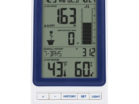 La Crosse 724-1415BL Digital Rain Gauge with Backlight Supply