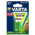 Varta Rechargeable Ni-mh 200mah 9v 1pk Batteries Online now